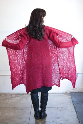 Lightweight Felted Coat in Classic Elite Yarns Giselle - Downloadable PDF