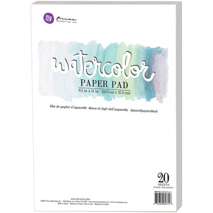 Prima Marketing Watercolor Paper Pad 8.5"X11" 20/Pkg - 508633