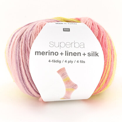 Rico Design Superba Merino Linen Silk 100g 395m, 53% OFF