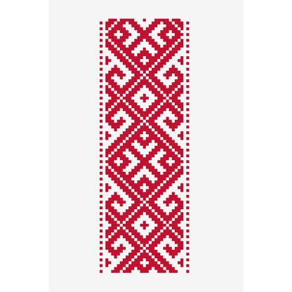 Geometric Romanian Banner in DMC - PAT0701 - Downloadable PDF