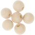 Rico Design Macramé Beads Wood Natural 6 Pcs - 95x100x30mm