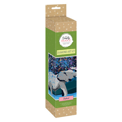 Simply Make Elephant Diamond Painting Kit - 30 x 8 x 8 cm