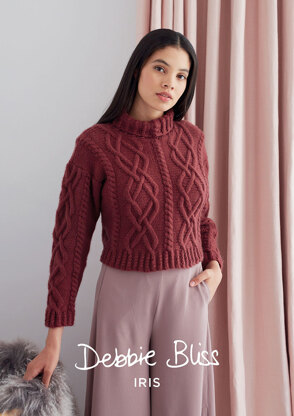 "Sorrell Jumper" - Jumper Knitting Pattern For Women in Debbie Bliss Iris