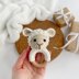 Crochet sheep pattern Baby rattle toy Amigurumi lamb teether farm animal