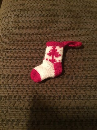 Mini Christmas stocking ornament