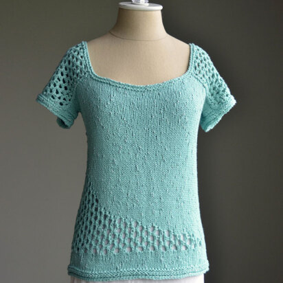 Swoop Tee in Universal Yarn Bamboo Glam