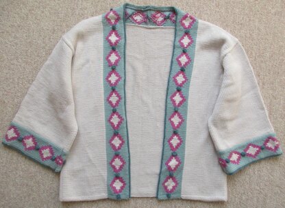 Diamond Edge Wide Sleeve Cardigan