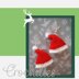 Mini Santa Hat Christmas Earrings