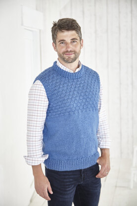 Sweater and Slipover in King Cole Big Value Chunky - P5820 - Leaflet