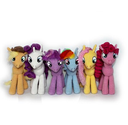 6 x My Little Pony Crochet Pattern