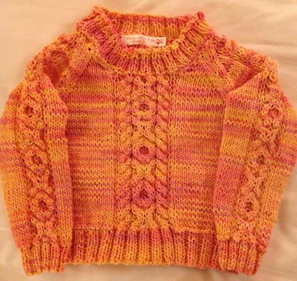 Lil Rascal Round Neck Sweater in West Yorkshire Spinners Bo Peep Luxury Baby