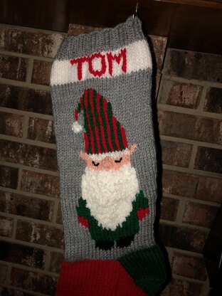 Sleeping Gnome Stocking