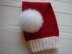 Santa Hat with Fur Pom Pom