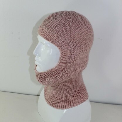 4 Ply Unisex Moss Stitch Balaclava Circular