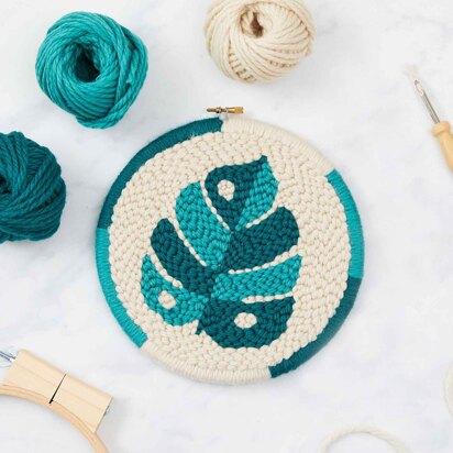 The Modern Crafter Monstera Beginner Punch Needle Kit