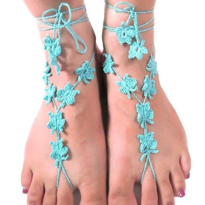 Butterflies barefoot sandal