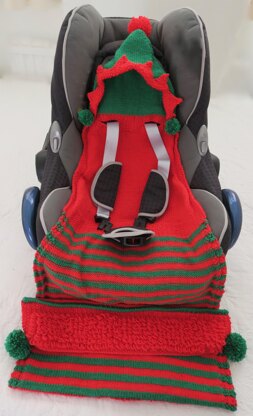 Elf Baby Hooded Car Seat Blanket