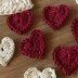 Crochet Heart in three sizes