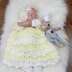 Crochet Pattern baby dress & hat UK & USA Terms #100