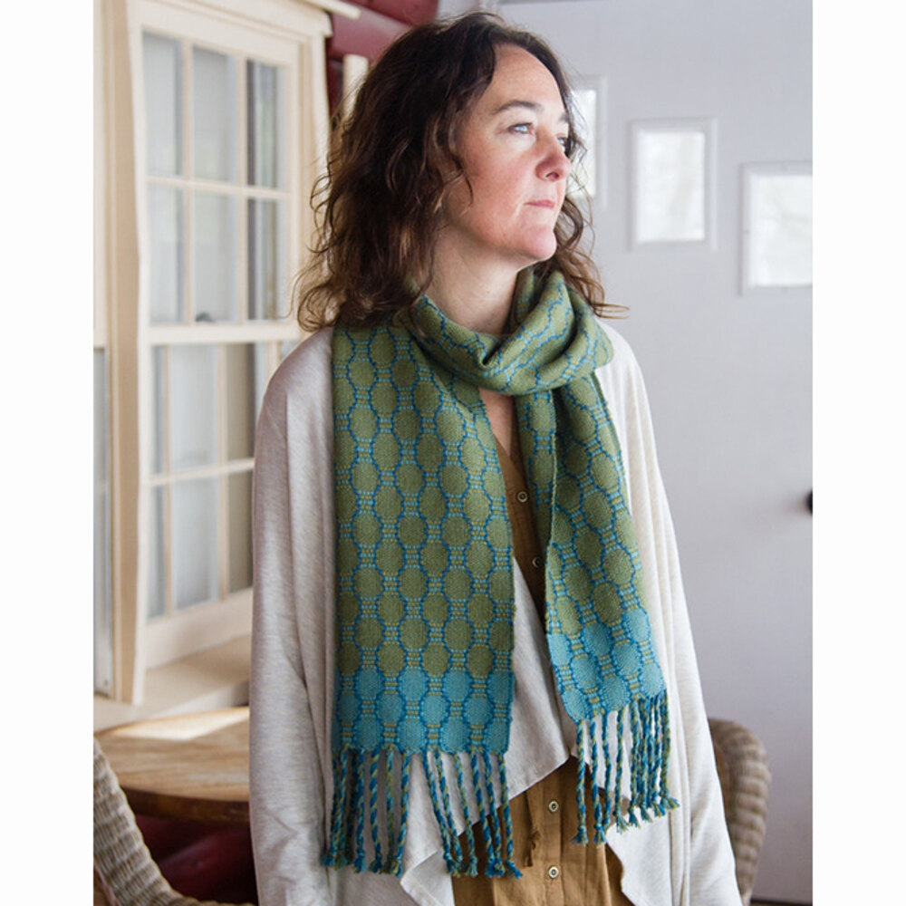 Valley Yarns #63 Advancing Twill Scarf PDF at WEBS