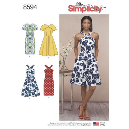 Simplicity 8594 Women's / Petite Women's Dresses - Sewing Pattern