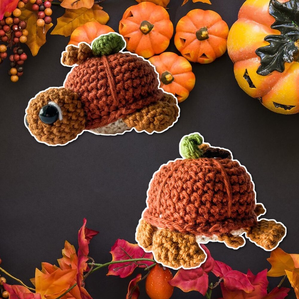 Fruit Turtle Series | Pumpkin Crochet pattern by Codi Hudnall