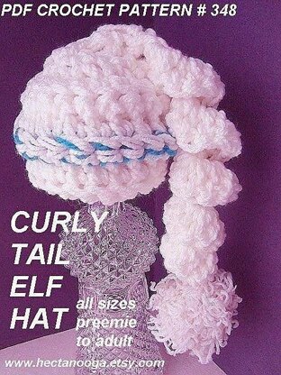 348, CURLY TAIL HAT