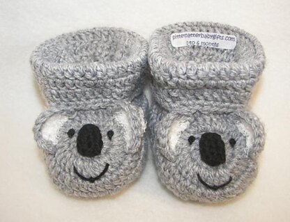 Koala Bear Baby Booties