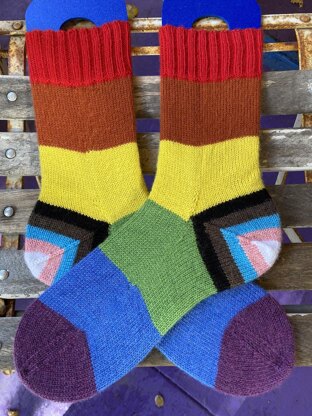 Progress Pride Socks