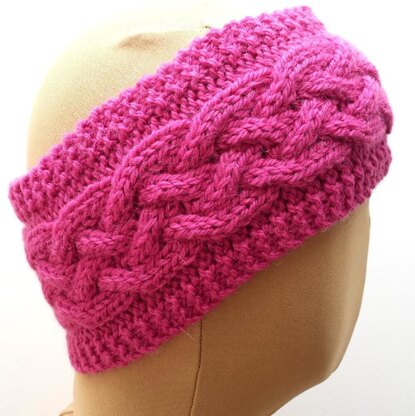 Cabled Ear Warmer Headband