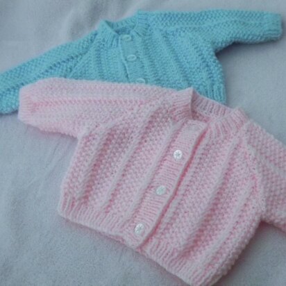 Seed Stitch twist Baby Cardigan