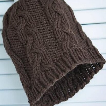 Polina Cabled Hat - knitting pattern