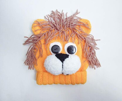 Lion Animal Baby Beanie Hat