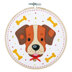Vervaco Felt Printed Embroidery Kit with Frame: Dog