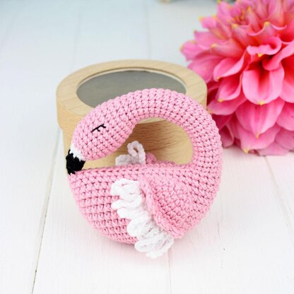 CROCHET PATTERN “Flamingo rattle”