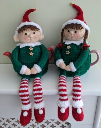 Cheeky elves 2 cup tea cosy