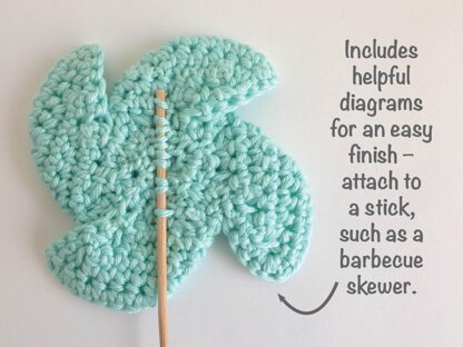 Crochet seaside pinwheels