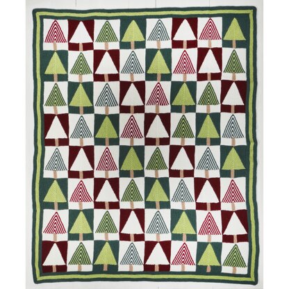Valley Yarns DS112 Christmas Tree Lot Blanket PDF