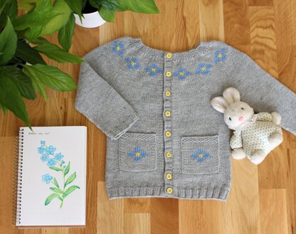 Forget me not cardigan