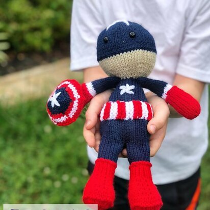 Captain America - knitting pattern