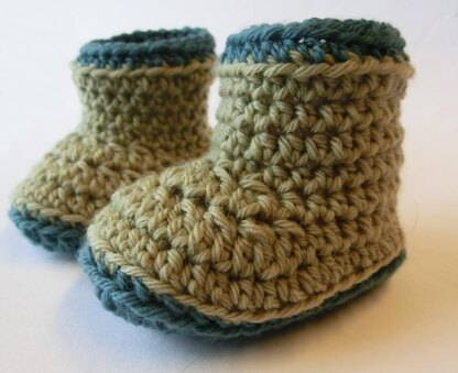 Crochet Pattern for Baby Boots and Mary Jane's