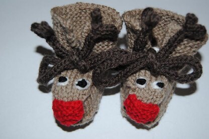 Festive Baby Booties