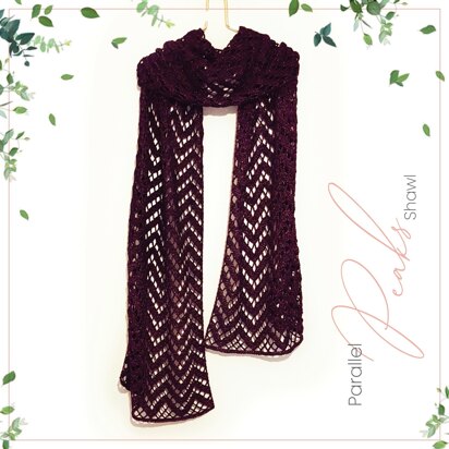 The Parallel Peaks Shawl