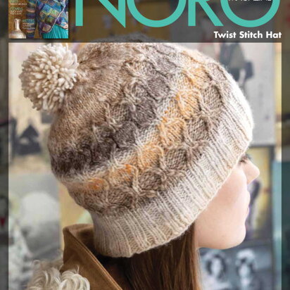 Twist Stitch Hat in Noro Miyabi - NMTH16 - Downloadable PDF