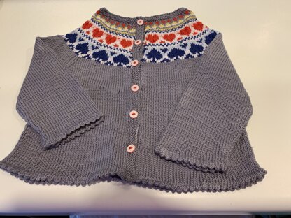 Hearts and spades cardigan