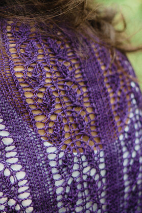 Reiland Rectangular Lace Shawl in SweetGeorgia Superwash Sport - Downloadable PDF