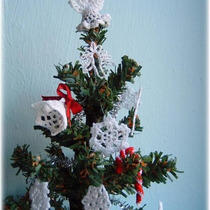 1:12th scale Crochet Christmas Tree Decorations