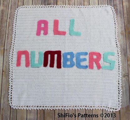 Alphabet Afghan Blanket Crochet Pattern #51