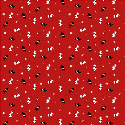 Craft Cotton Company A Christmas Wish - Scotty Dogs