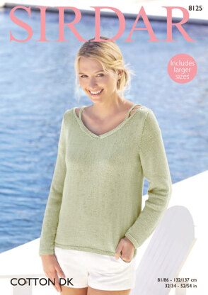 Sweater in Sirdar Cotton DK - 8125 - Downloadable PDF